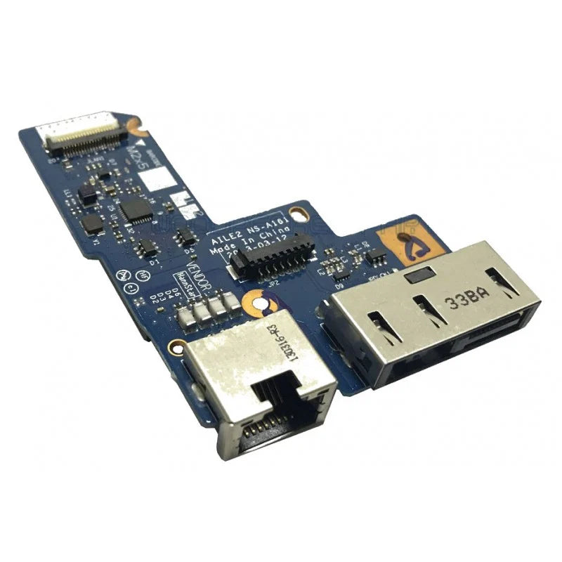 Lenovo Laptop DC Power Jack Ethernet Board for ThinkPad Edge E440 NS-A161 04X4337 New DC In Power Jack Charging Port RJ45 Ethernet Socket IO Board 15W AILE2