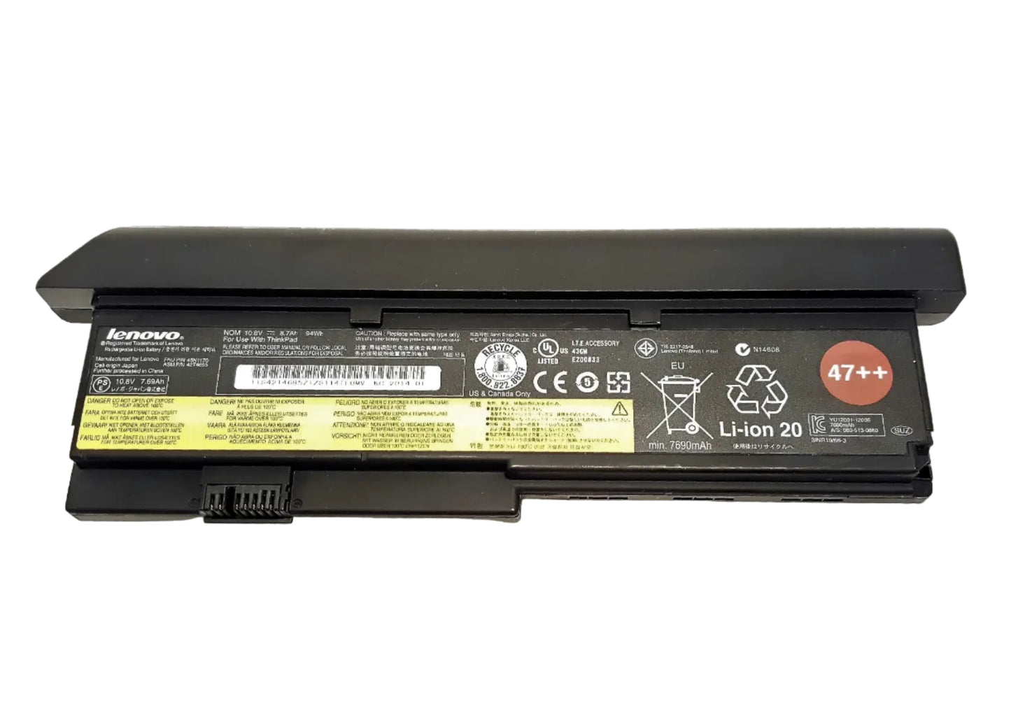 New Genuine Laptop Battery Pack for Lenovo ThinkPad X200 X200s X201 X201i X201s Not Tablet 42T4695 45N1170 Original 9-Cell 94Wh 10.8V