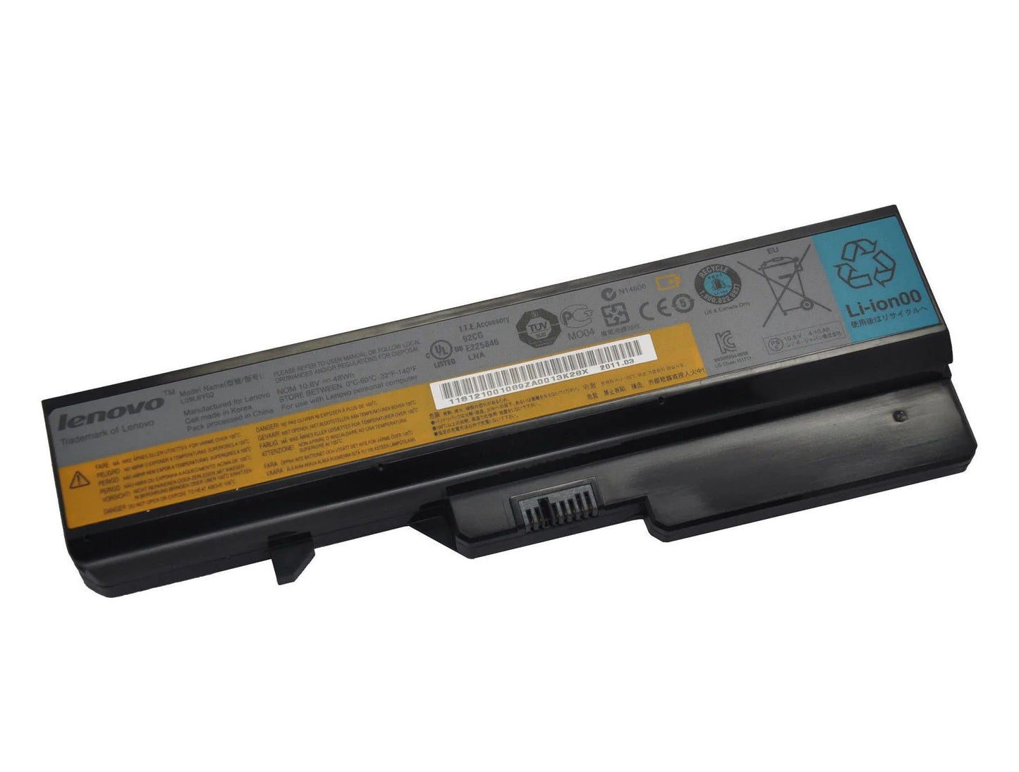 New Genuine Laptop Battery Pack for Lenovo B460 B470 B570 G460 G470 G570 G770 V360 V470 V570 Z460 Z465 Z560 57Y6455 57Y6629 L08S6Y21 L09C6Y02 L09L6Y02 L09M6Y02 L09N6Y02 L09S6Y02 L10C6Y02 L10M6F21 L10P6F21 L10P6Y22 121001056 121001071 121001091 121001094 121001095 121001096 121001097 57Y6454 Original 6-Cells 11.1V