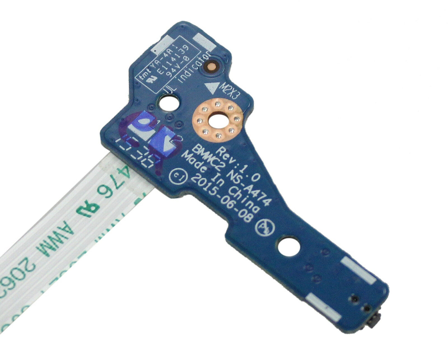 New Laptop Power Button Switch Board for Lenovo IdeaPad 300-15IBR 300-15ISK 5C10K14013 NS-A474 NBX00019V00