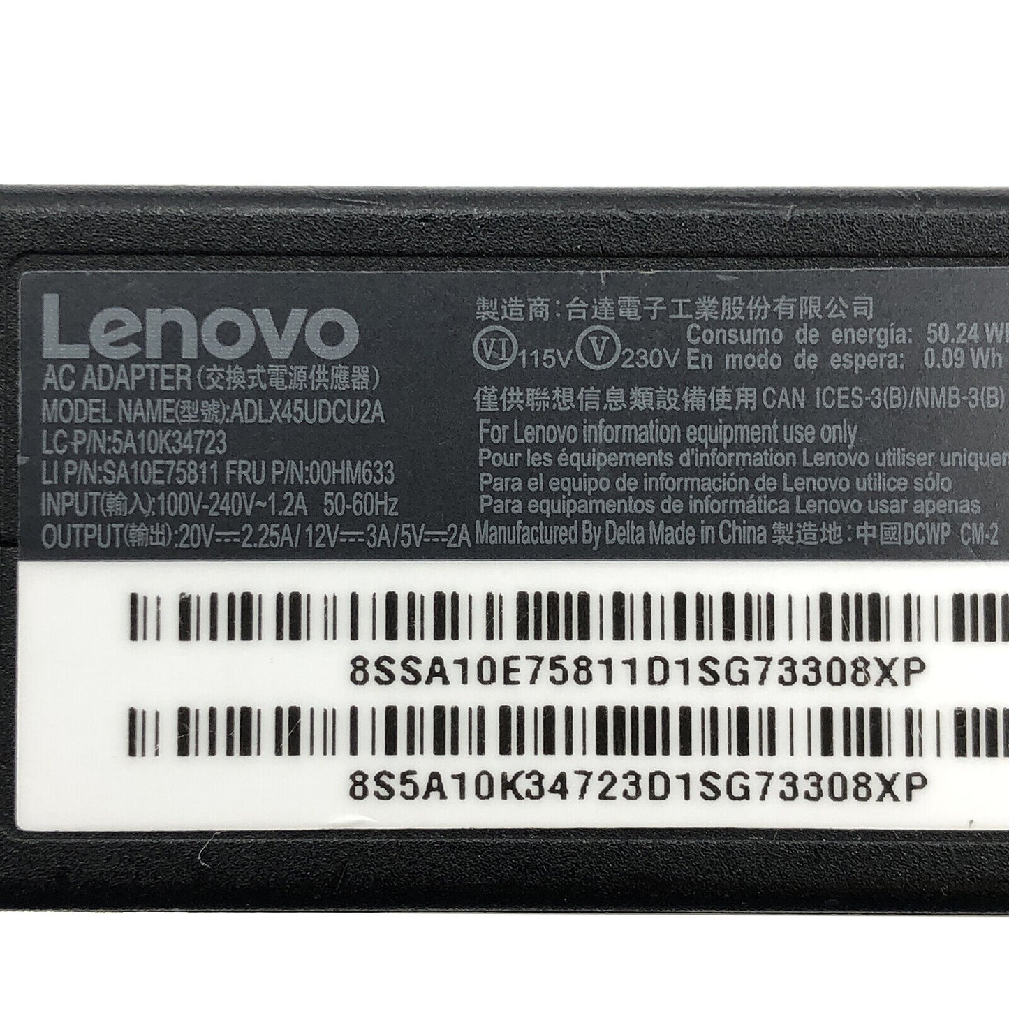Lenovo Laptop AC USB-C Power Supply Charger Adapter 45W for Chromebook IdeaPad Miix ThinkPad 13 1st 2nd Gen Tablet E570P T470 T570 X270 Yoga 5 Pro X1 Carbon 5th Gen X1 Yoga 2nd Gen 00HM633 00HM642 4X20E75131 5A10K34713 5A10K34723 SA10E75811 SA10E75820 AD045G4 New Genuine Original