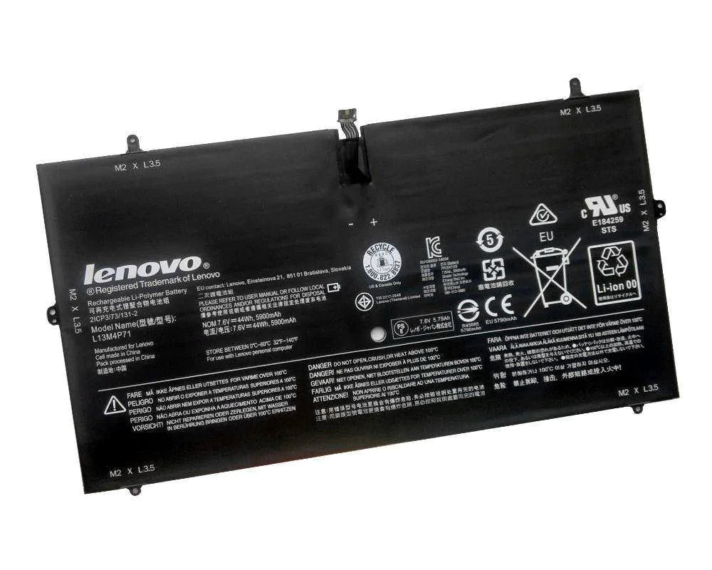 New Genuine Laptop Battery Pack for Lenovo Yoga 3 Pro 1370 80HE Pro-5Y71 Pro-I5Y51 Pro-I5Y70 Pro-I5Y71 L13M4P71 L14S4P71 121500264 121500267 Original 44Wh 7.6V
