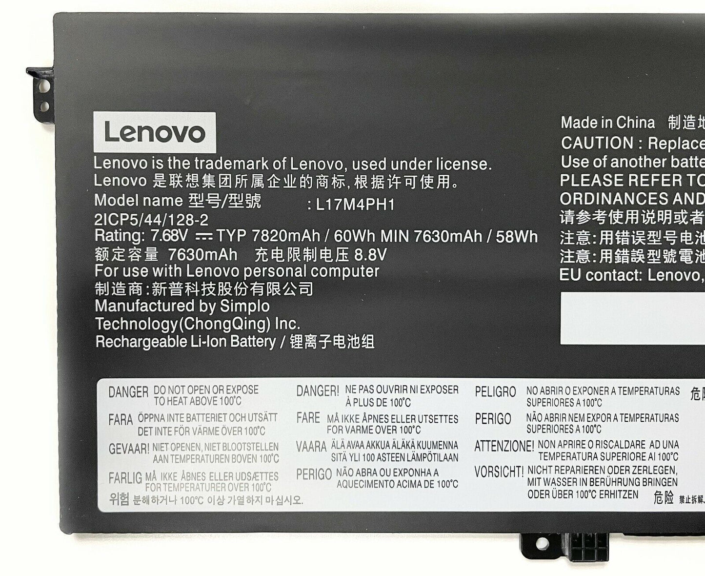 Lenovo L17C4PH1 New Genuine Battery Yoga 7 Pro 13 Pro-13IKB C930-13IKB L17M4PH1 L17M4PH2