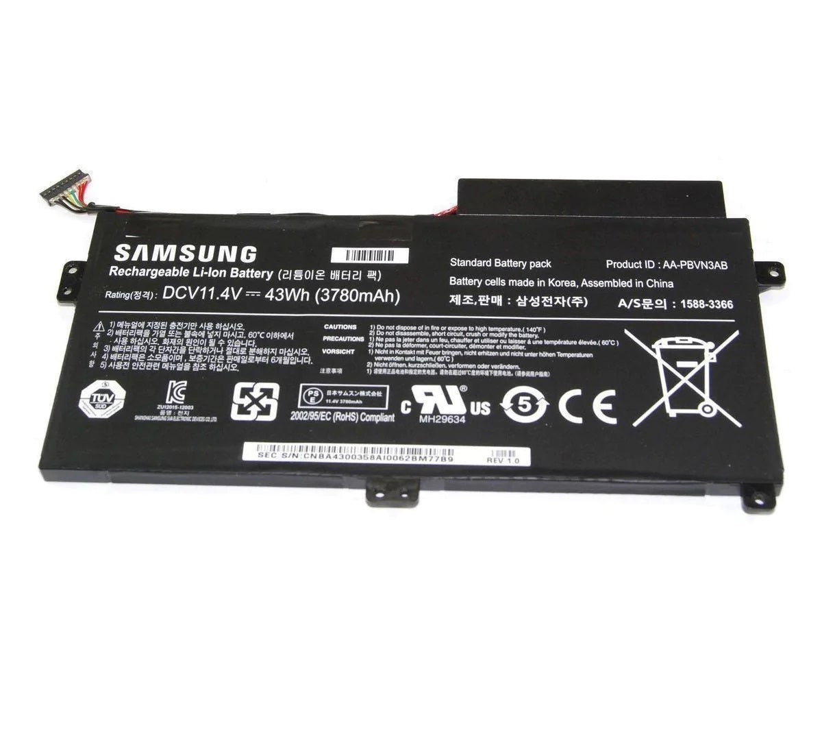 Samsung AA-PBVN3AB New Battery NP450R4E NP450R5E NP470R5E NP510R5E BA43-00358A