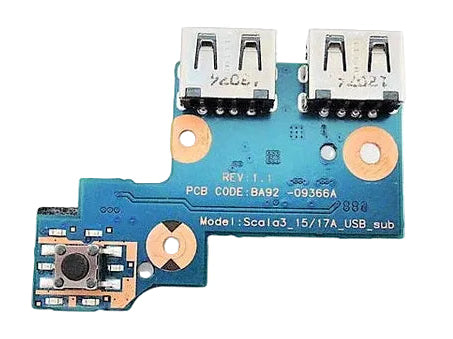 Laptop Power Button USB Board for Samsung NP305 NP305E5A NP305E7A Series BA92-09366A Used Grade A