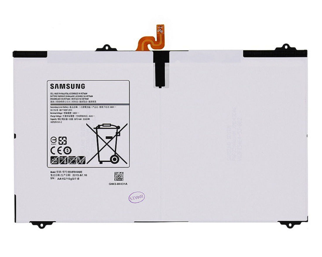 New Genuine Battery Pack for Samsung Galaxy Tab S2 9.7 T810 T813 T815 T817 SM-T810 SM-T813 SM-T815 SM-T817 Tablet PC EB-BT810ABE EB-BT810ABA 11CP3/91/101-2 Original 2-Cell 22.6Wh 3.85V