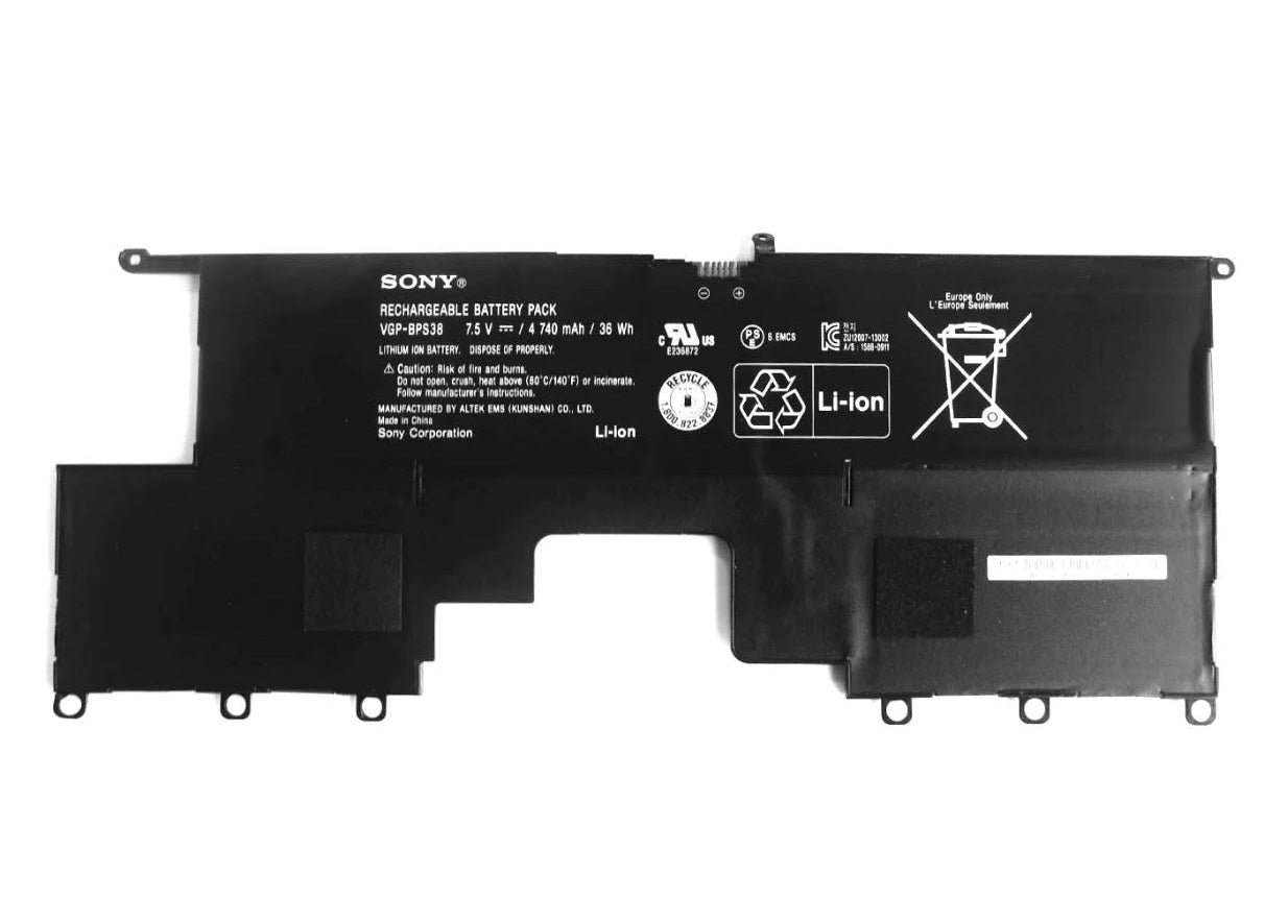 New Genuine Laptop Battery Pack for Sony VAIO Pro 11 13 SVP-11 SVP-13 VGP-BPS38 VGP-BPSE38 Original 4-Cell 36Wh 7.5V