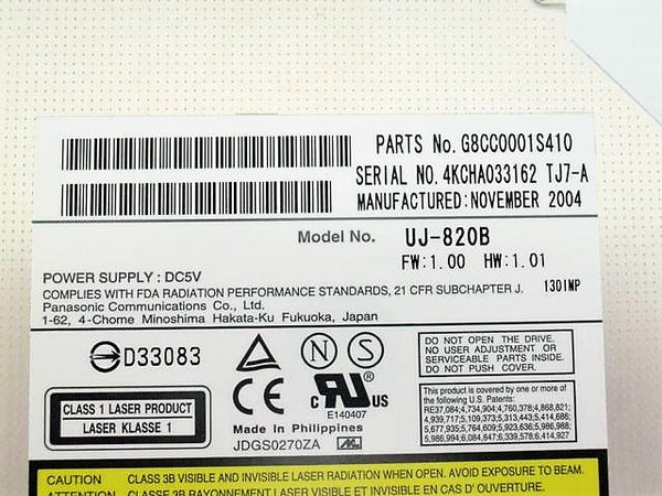 Toshiba DVDRW Optical Drive Tecra M2 M3 Satellite R10 R15 P000400770