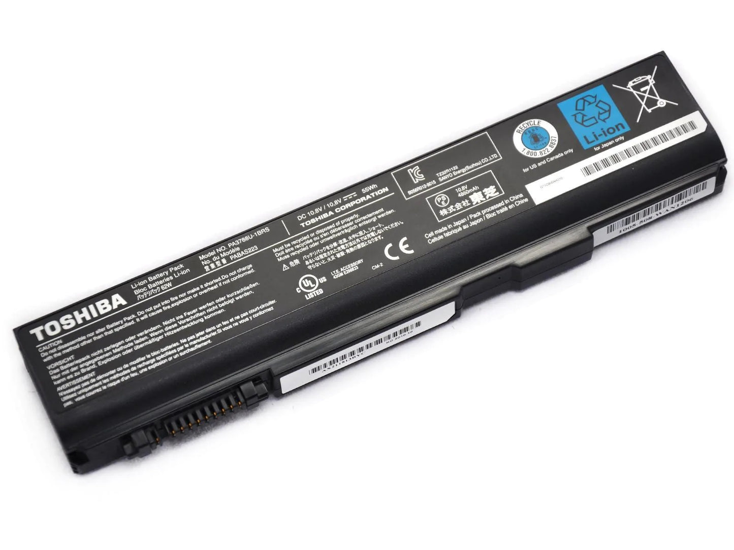 Toshiba PA3788U-1BRS New Battery Satellite S500 S750 Tecra A11 M11 S11 PA3786U-1BRS PA3787U-1BRS PA3788U-1BAS