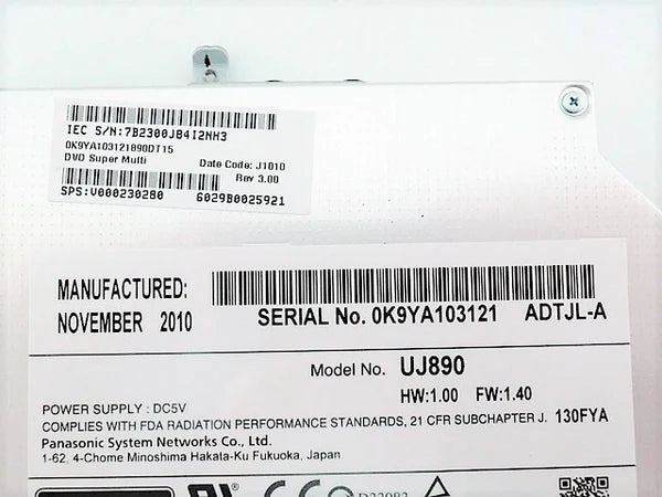 Toshiba DVDRW Drive Satellite C640 C645 C645D L630 L635 V000230280