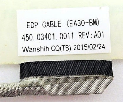 Acer LCD EDP Display Video Screen Cable 30-Pin Aspire ES13 ES1-311 ES1-331 450.03401.0001 0011 50.MRTN1.004