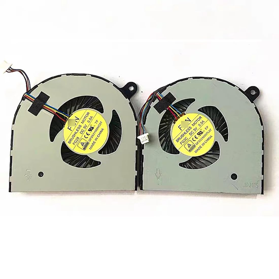 New Laptop CPU GPU Cooling Fans for Acer Aspire VN7-591 VN7-591G DFS531105PL0T FG28 DFS531105PL0T FG2C 460.02W01.0001 460.02W02.0001 60.MQLN1.032