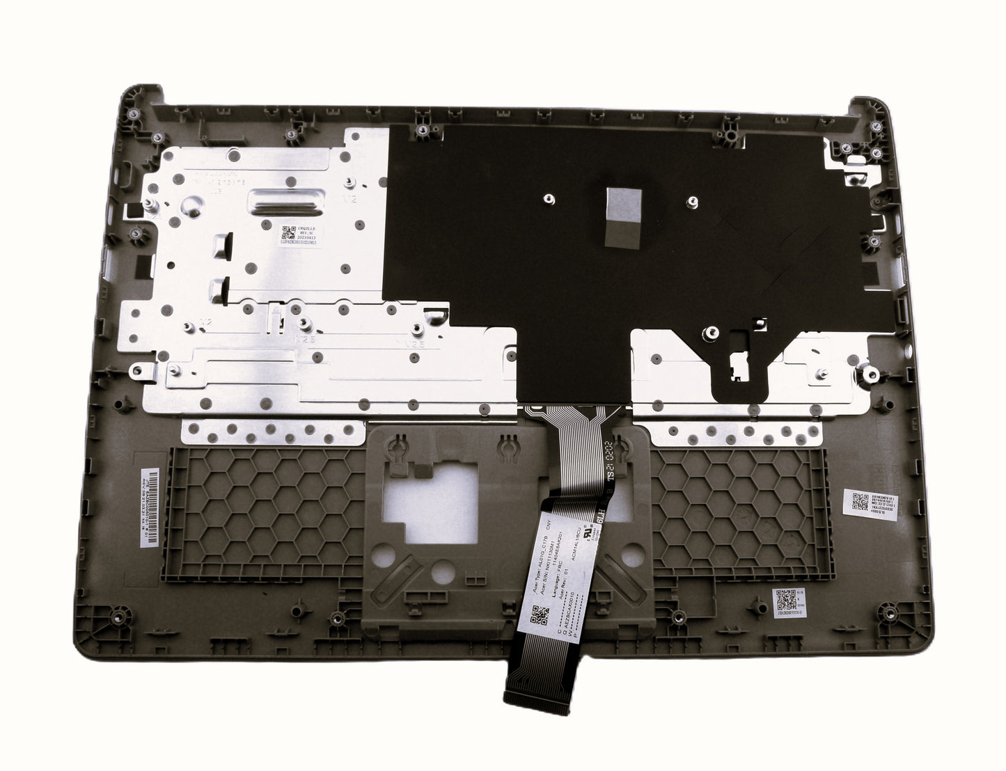 Acer Laptop New Upper Case Cover Palmrest Keyboard US English French Canadian Bilingual CA CF for Chromebook 314 C933 C933T CB314-1H 6B.HKDN7.012 AL01G_C17B NKI11130M1 NK.I1113.0M1 11404E8AK201 AEZBCAX0010