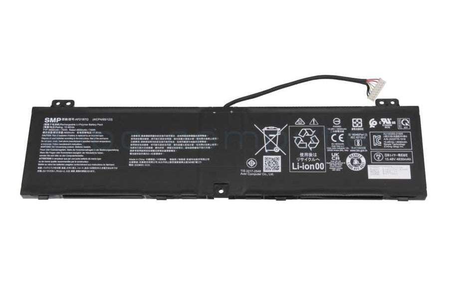 New Genuine Laptop Battery Pack for Acer Swift X 14 SFX14-71G 16 SFX16-61G 52ZX 5911 74EQ Predator Triton 300 SE PT314-52S PT314-52S-76QZ PT314-52S-72JC PT314-52S-78YY PT314-52S-96SL PT314-52S-762S PT314-52S-99PC PT314-52S-70QJ PT314-52S-789W PT314-52S-73WD PT314-52S-770Q PT314-52S-74XA PT314-52S-71SE PT314-52S-78NJ PT314-52S-70PF PT314-52S-787B PT314-52S-747P AP21B7Q KT.00407.012 KT.00407.014 KT00407012 KT00407014 Original 15.48V 76Wh 4930mAh