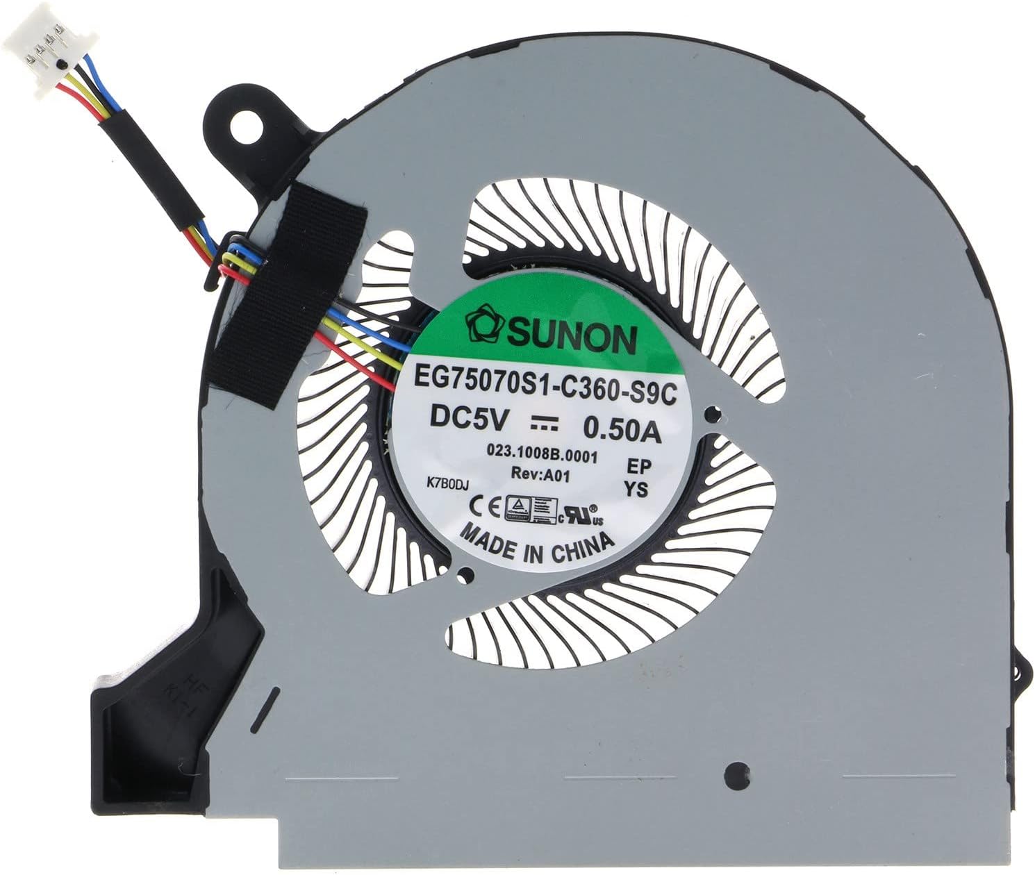 New Laptop GPU Cooling Fan for Acer Nitro V 15 VN7-593G 17 VN7-793G N16W3 023.1008B.0001 EG75070S1-C360-S9C GPU Graphics VGA Video Cooling Fan DC5V (Not 12V)