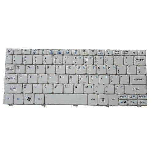 Acer New Keyboard US English White NAV50 Aspire One AO 532 532H 533 D255 D257 D260 D521 D522 Gateway LT21 NSK-AS21D PK130AE2A00
