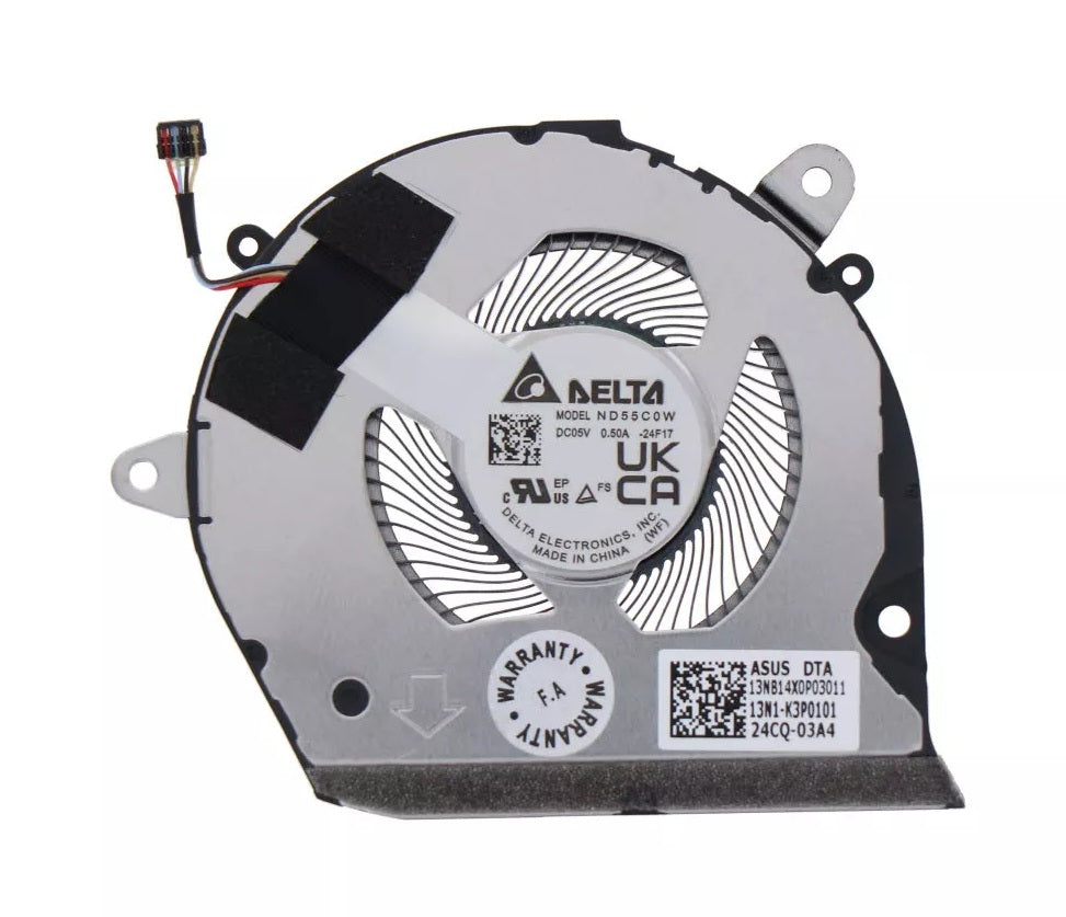 New Laptop CPU Processor Cooling Fan for ASUS ZenBook Duo UX8406C UX8406CA UX8406MA 13NB14X0P03011 ND55C0W-24F17 13N1-K3P0101 DC5V