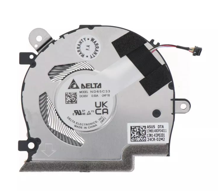 New Laptop GPU Cooling Fan for ASUS ZenBook Duo UX8406C UX8406CA UX8406MA 13NB14X0P04011 ND65C33-24F18 13N1-K3P0201 GPU Graphics VGA Video Cooling Fan DC5V