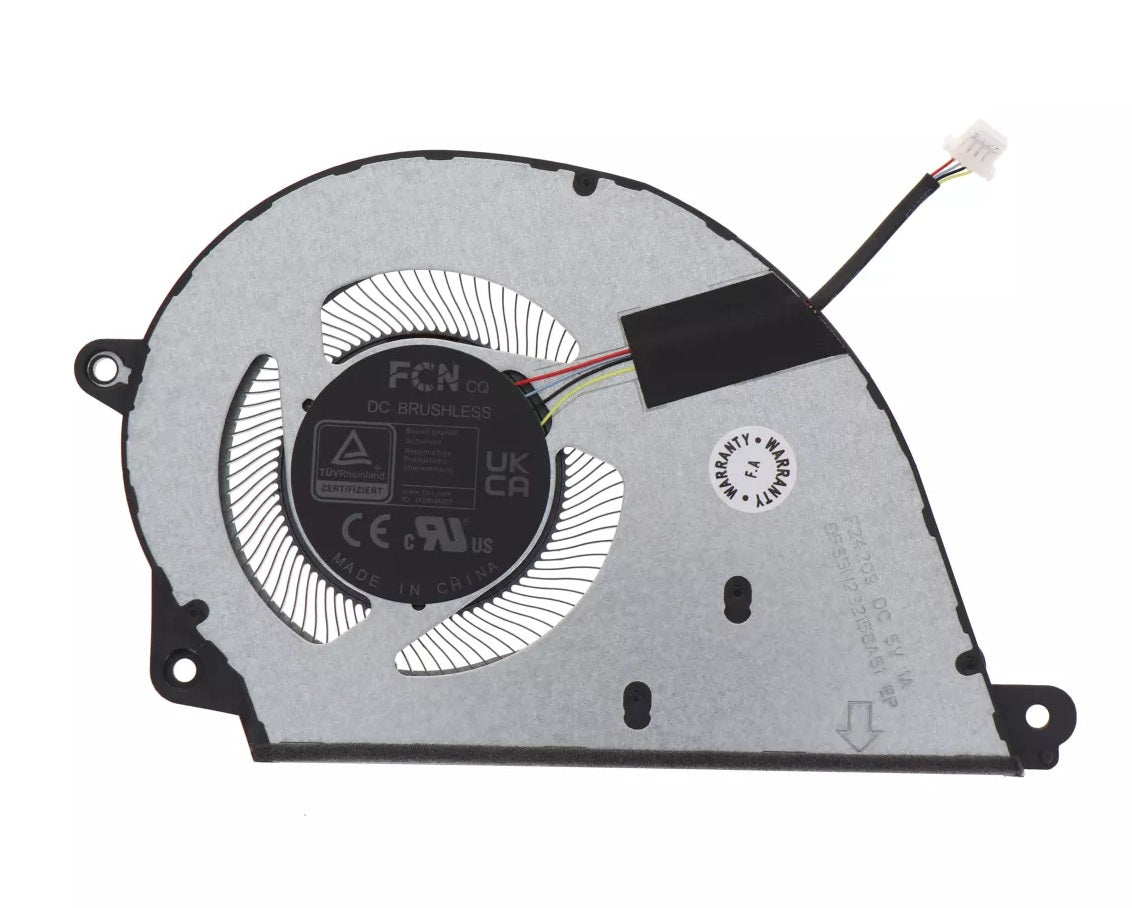 New Laptop CPU Cooling Fan for ASUS VivoBook X1407CA X1407QA X1607 X1607CA X1607QA 13NB15B0P01011 13NB1600P02021 6033B0150301 BA406AFHNF2400TN DQ5D517G008 DC5V