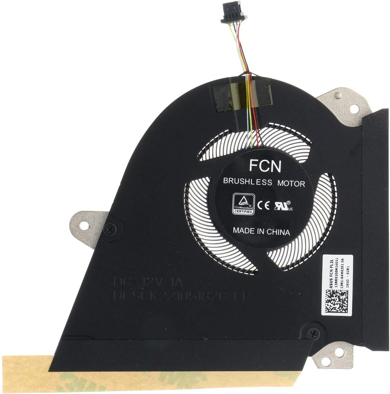 New Laptop CPU Cooling Fan for ASUS ROG Zephyrus S GX531GM GX531GS GX531GV GX531GX GX531GW 13NR0100M14011 13N1-64M0201 DFSCK22105182C FL2L DC12V