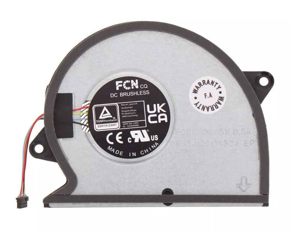 ASUS Laptop Smaller System Cooling Fan for ROG Zephyrus Flow X16 GV601V GV601VI GV601VU GV601VV 13NR0D10M02011 6033B0123B01 DFS5J129164524 FQBQ New DC5V