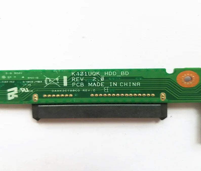 ASUS HDD SSD SATA IO Connector Board K401L A401L A400U K401UQ 60NB0C10-IO1020-200 K401UQ_HDD_BD 90NB0C10-R11000