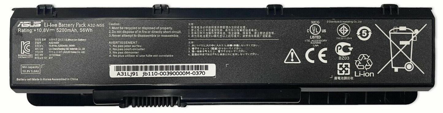 ASUS Genuine Battery N45E N45F N45J N45S N55E N55S N75E N75S A32-N55