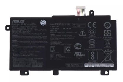 New Genuine Laptop Battery for ASUS TUF Gaming FX504G FX504GM FX504GD FX504GE TUF Gaming FX505G FX505GM FX505DT FX505DV FX505DU FX505DY FX505GE FX505GD TUF Gaming A15 FA506 FA506IU TUF Gaming A17 FA706 FA706IU FX80 FX80G FX80GD FX80GE FX80GM FX86 FX86FE FX86FM B31N1726 B31N1726-1 B31BnEH B31Bn91 A41LK9H Original Battery Pack 11.4V 48Wh