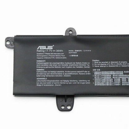 ASUS New Battery Pack VivoBook R417BA R417BP X402BA X402BP C21N1618