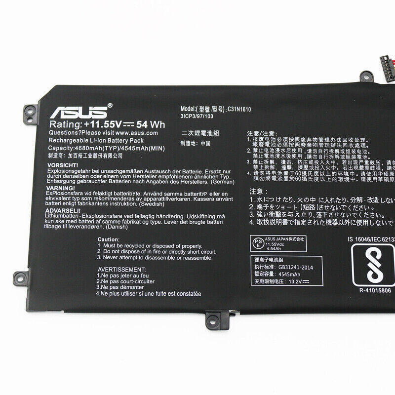 ASUS Battery Pack for UX330U U3000C UX330C UX330CA X330UA C31N1610 New