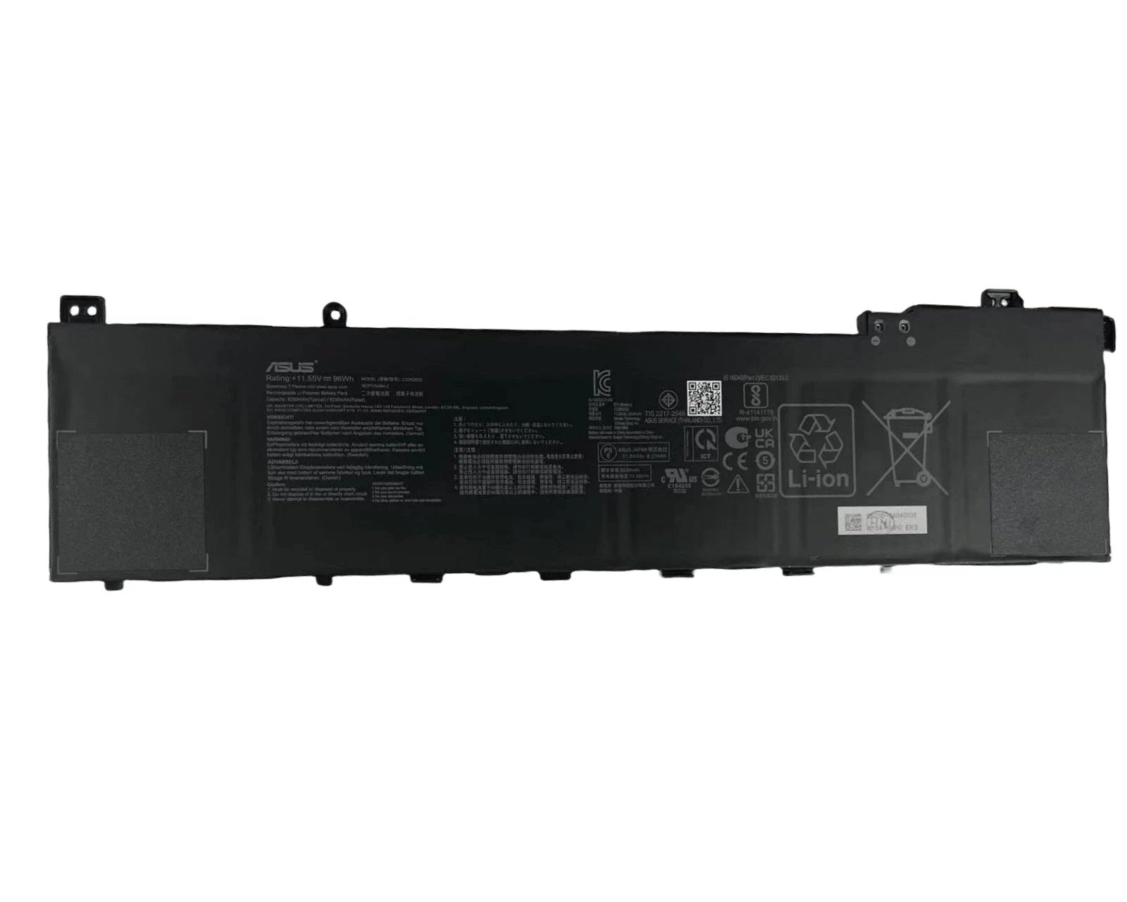 New Genuine Laptop Battery Pack for ASUS Zenbook Pro 15 OLED UM535Q UM535QE UM535QE-KJ196W Vivobook Pro 16 OLED K6602Z K6602ZC VivoBook Pro 16X M7600 M7600QC-DH79-CA VivoBook Pro 16X OLED M7600QE-L2040T N7600PC  C32N2022 0B200-04040000 3ICP7/54/64-2 Original 11.55V 96Wh 8230mAh 6-Cell