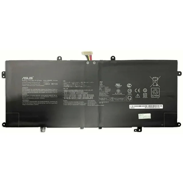 New Genuine Laptop Battery Pack for ASUS VivoBook S14 S435EA ZenBook 13 UX325EA UX325JA UM325UA UM325SA BX325JA-EG081R ZenBook 14 UM425IA UX425EA UX425JA ZenBook S UX391UA UX393EA UX393JA-HK004T ZenBook Flip 13 UX363EA UX362FA-BP8505T UX363JA-XB71T ZenBook Flip S UX371EA C41N1904 C41N1904-1 0B200-03660000 0B200-03660400 02B200-03660500 4ICP5/49/121 Original Battery Pack 15.4V 67Wh 3740mAh 4-Cell