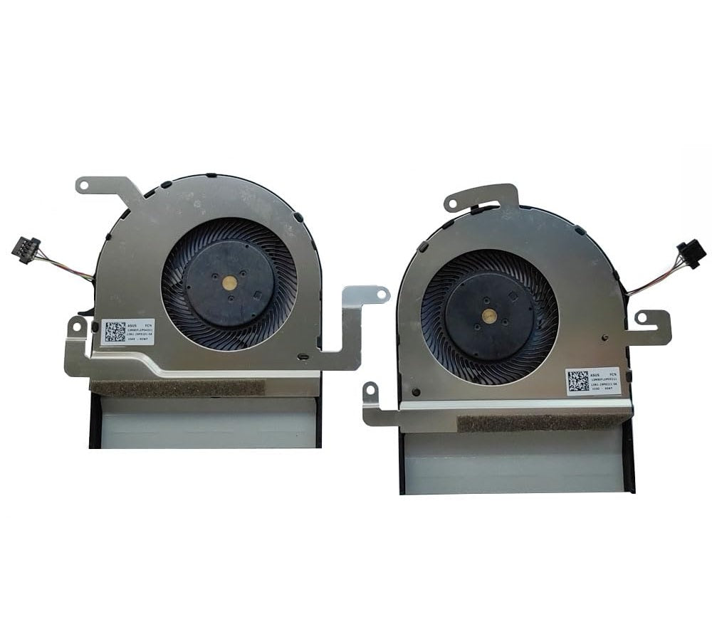 New Laptop CPU and GPU Cooling Fans for ASUS VivoBook Pro 15 N580 N580GD N580V N580VD NX580V NX580VD X580VD 13NB0FL0P04011 13NB0FL0P05111 13N1-29P0101 13N1-29P0211 13NB0FL0P05211 13NB0FL0P05011 DFS501105PQ0T FJNL DFS501105PR0T FJNK