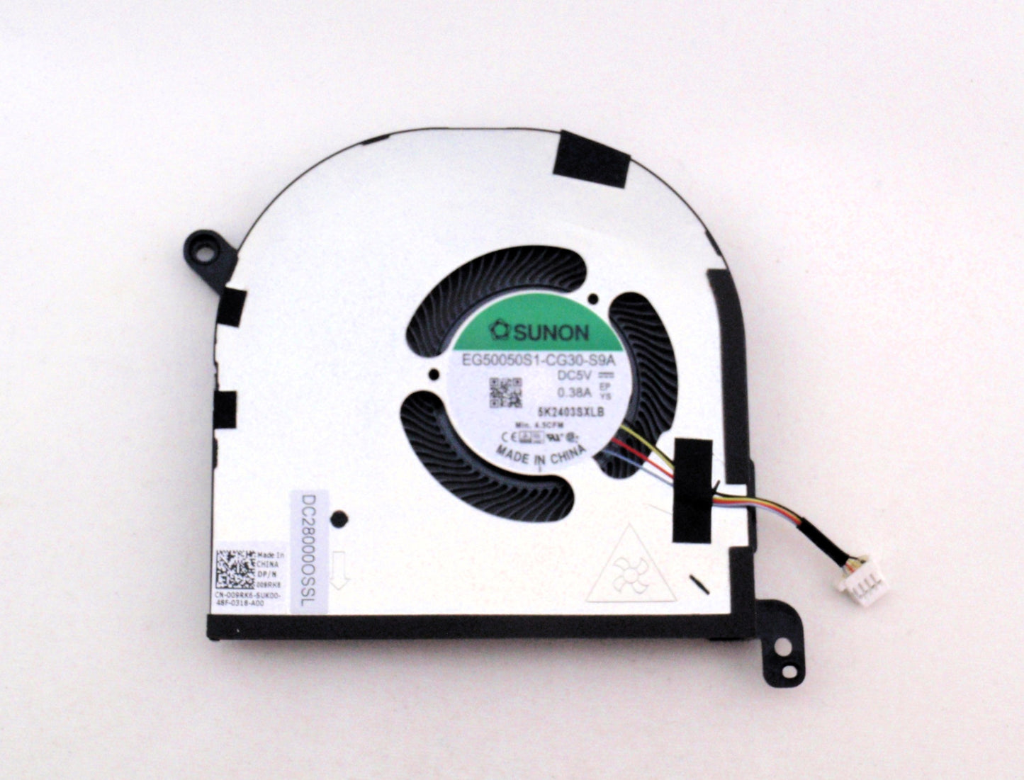 New Laptop GPU Cooling Fan for Dell Precision 5550 5560 M5550 M5560 XPS 15 9500 9510 15-9500 15-9510 09RK6 009RK6 DC28000OSSL DC28000Y5SL EG50050S1-CG30-S9A EG50050S1-CJ60-S9A NS75C00-19F11 GPU Graphics VGA Video Cooling Fan DC5V