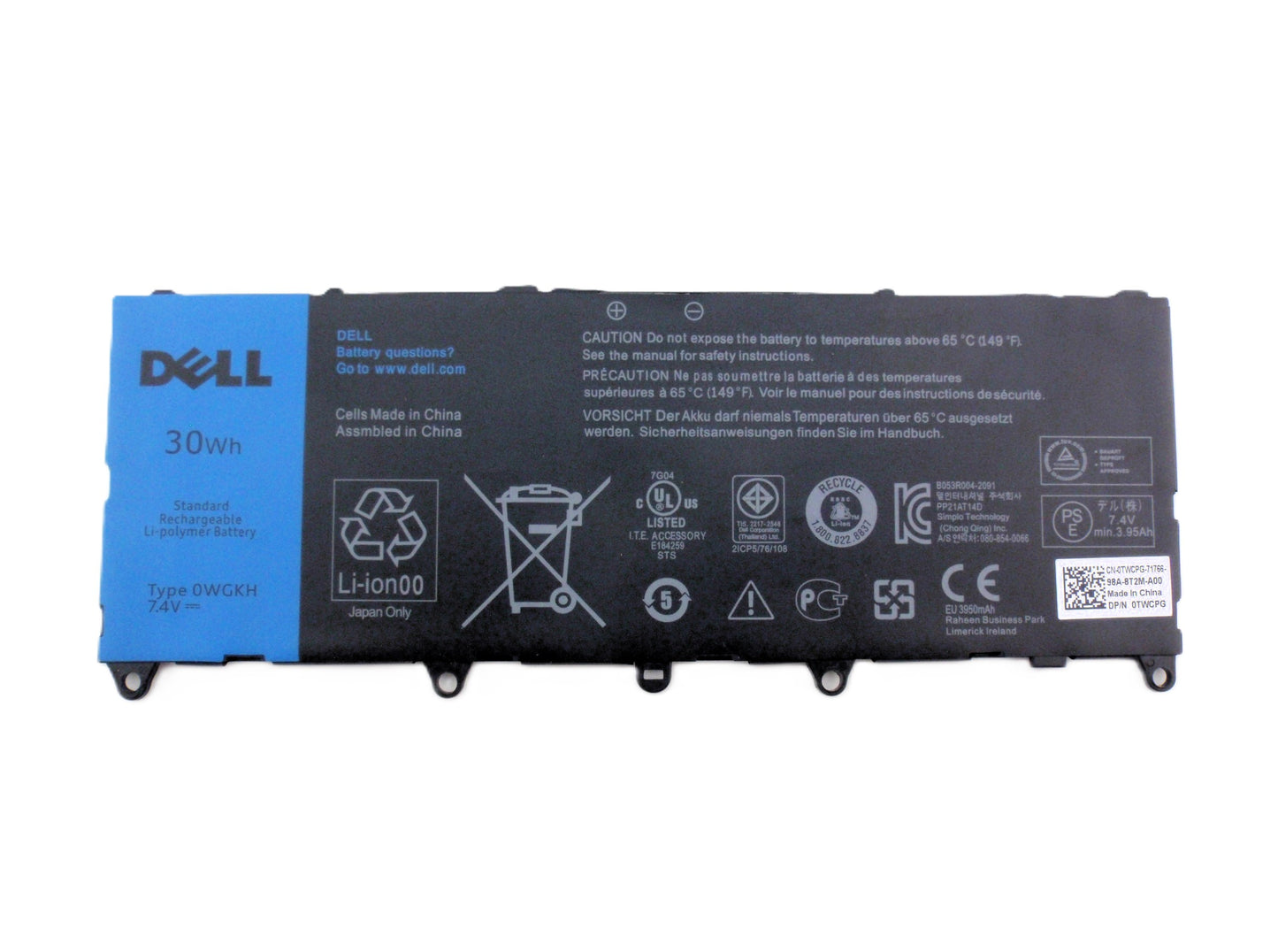 Dell Battery Pack for Latitude 10e 10 ste2 0WGKH 0H91MK 0Y50C5 Genuine