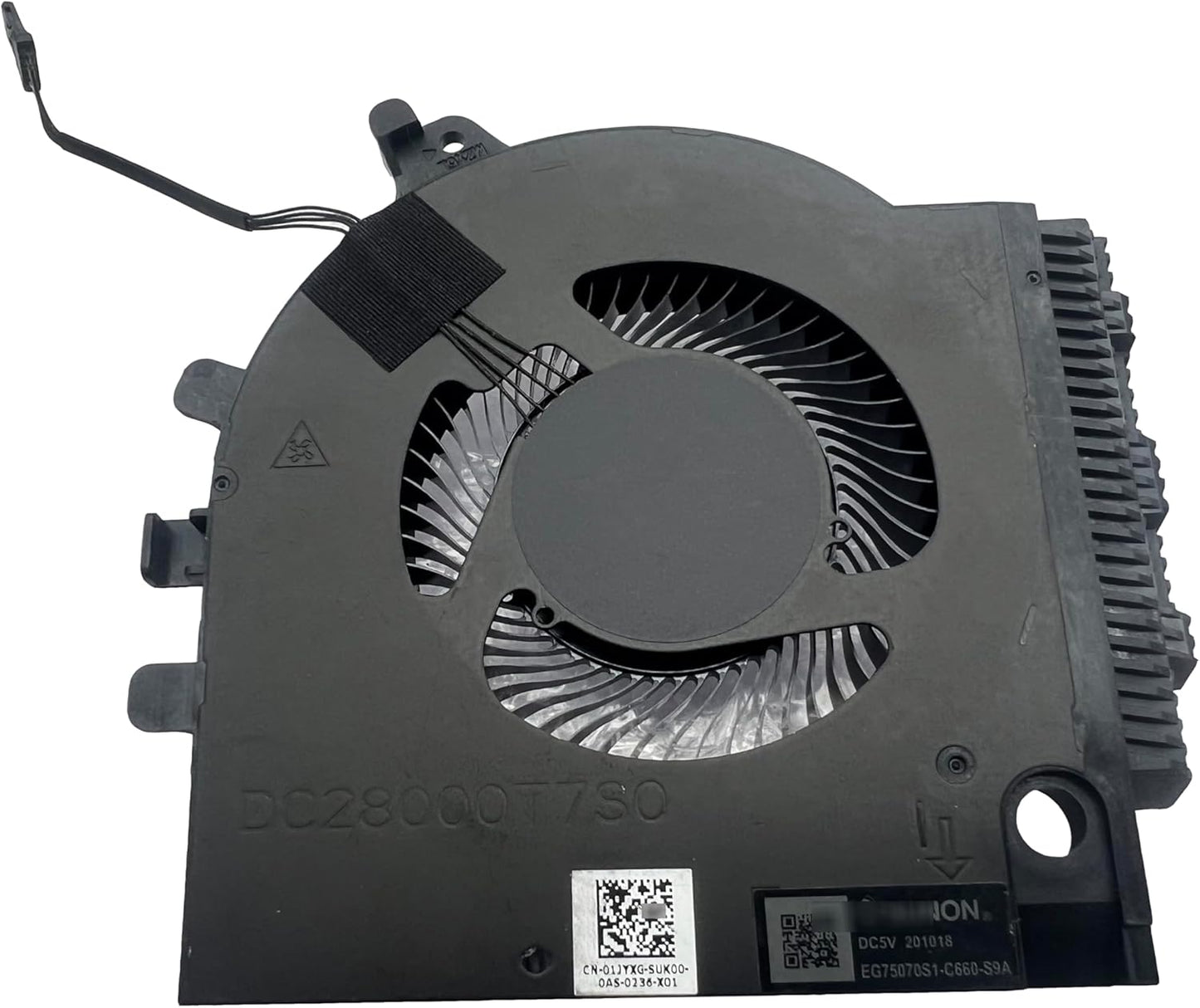 Dell CPU Cooling Fan for G15 5510 2021 G15-5510 01JYXG 1JYXG DC28000T7S0 DC28000T7SL EG75070S1-C660-S9A New Right Side CPU Processor Cooling Fan DC5V (GTX1650 Models Only) 