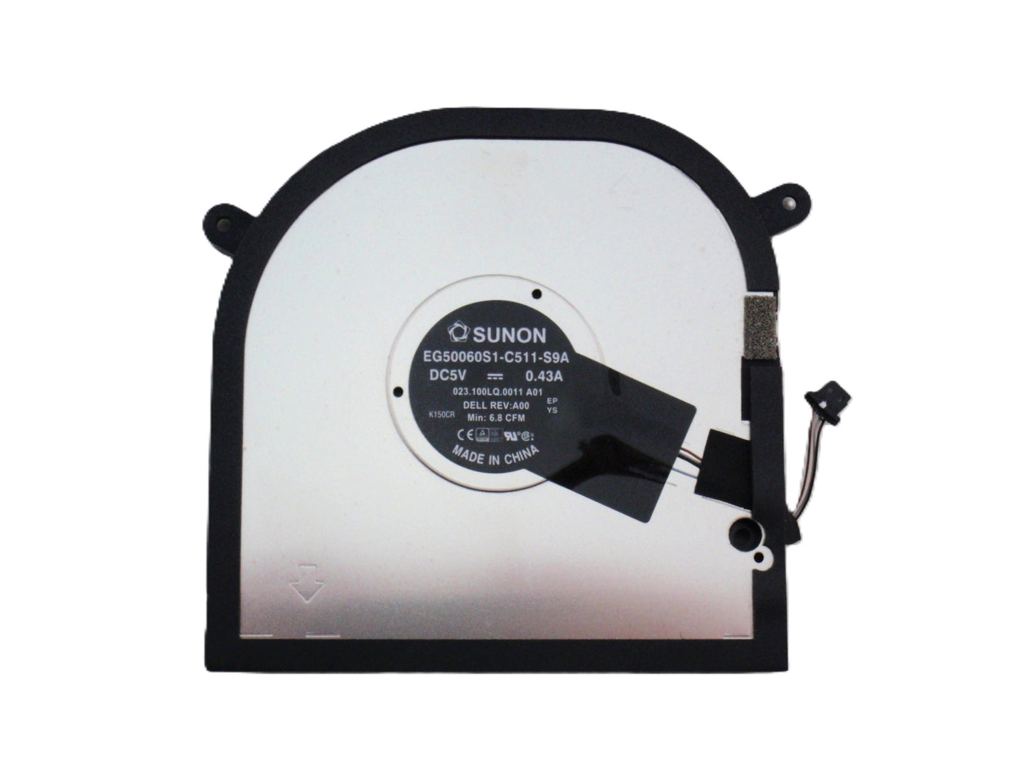 New Laptop CPU Cooling Fan for Dell Precision 5750 5760 M5750 M5760 XPS 17 9700 9710 9720 17-9700 17-9710 17-9720 2Y100 C4YVP P2FY9 02Y100 0C4YVP 0P2FY9 023.100IU.0011 023.100LQ.0011 EG50060S1-C510-S9A EG50060S1-C511-S9A ND85C19-20H17 Right Side CPU Processor Cooling Fan DC5V Discrete GPU Models Only