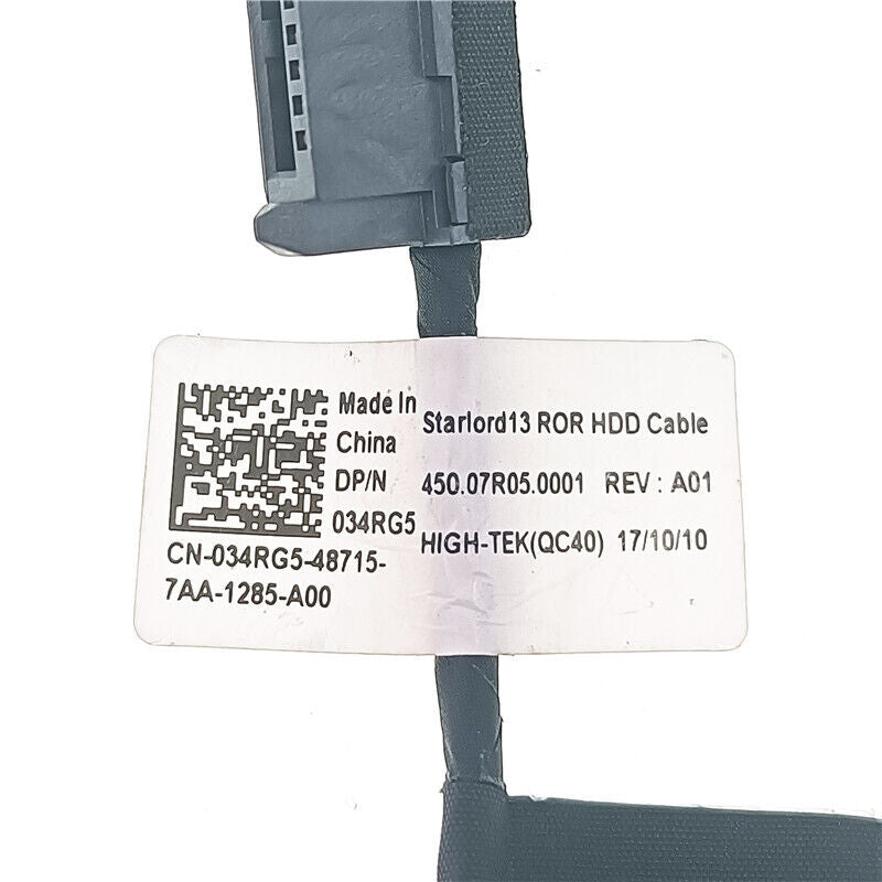 Dell HDD SSD SATA IO Connector Cable Starlord13 Inspiron 13MF 2378 5368 5378 5379 Latitude 3390 034RG5 450.07R05.0001 34RG5