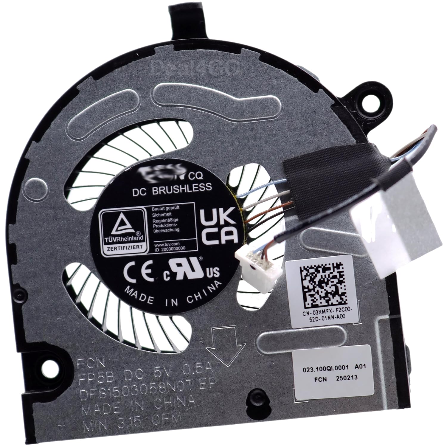 New Laptop GPU Graphics VGA Video Cooling Fan for Dell Inspiron 13 Pro 5320 5325 5330 Vostro 5310 V5310 023.100QI.0011 B5506AFHNF2100TN DFS1503058N0T FP5B 3XMFX 03XMFX DC5V