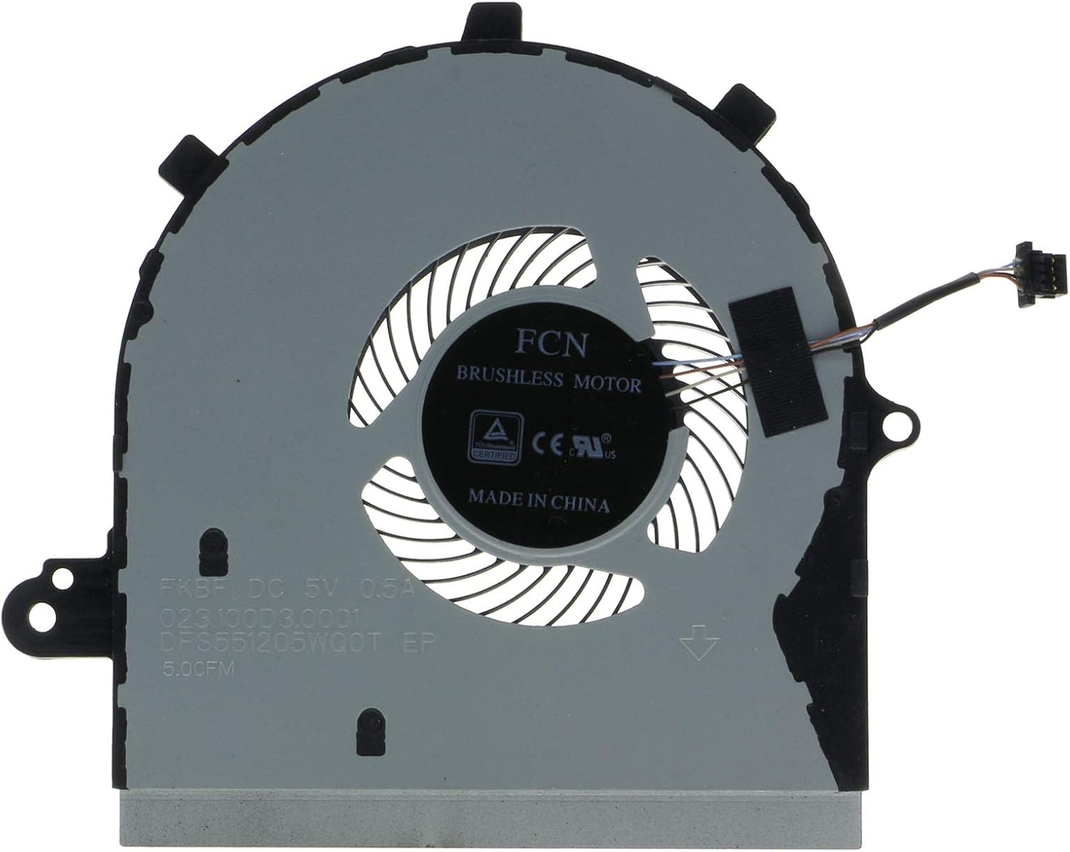 New Laptop CPU Cooling Fan for Dell Inspiron 15 7586 15-7586 2-in-1 I7586 GCN3G 0GCN3G NS85C05-18A12 023.100D3.0001 023.100DI.0001 60MGH 060MGH DFS551205WQ0T FL1D  DC5V