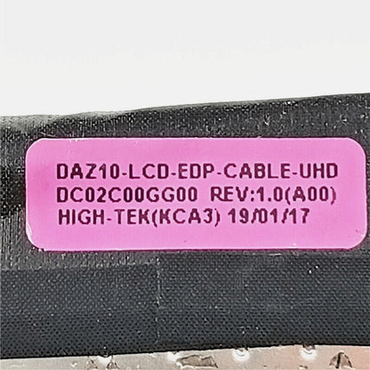Dell Laptop LCD Display Cable for XPS 15 9575 15-9575 Precision 5530 M5530 2-in-1 DC02C00GG00 6243G 06243G New LCD LED LVDS EDP Video Screen Cable DAZ10 UHD 4K