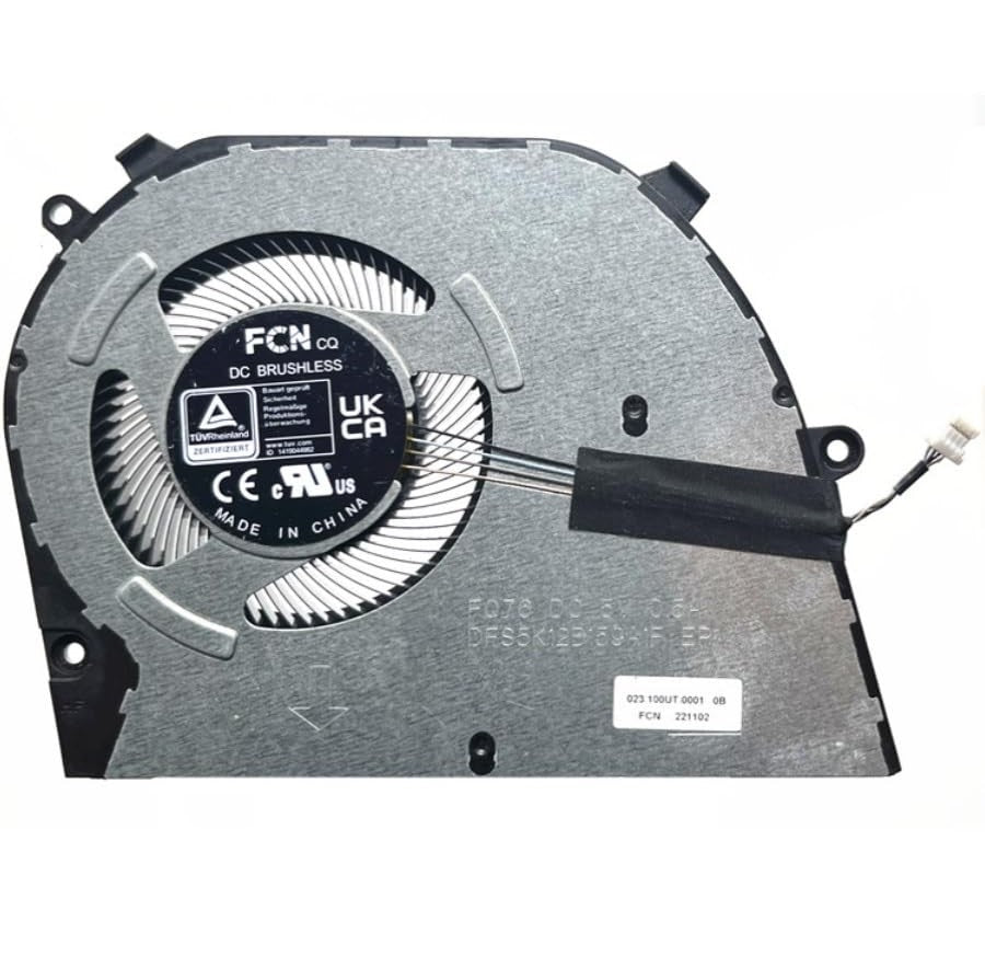 New Laptop CPU Cooling Fan for Dell Inspiron 16 5630 5635 DFS5K12B159A1F FQ76 6WR1W 06WR1W 023.100UT.0001 DC5V 