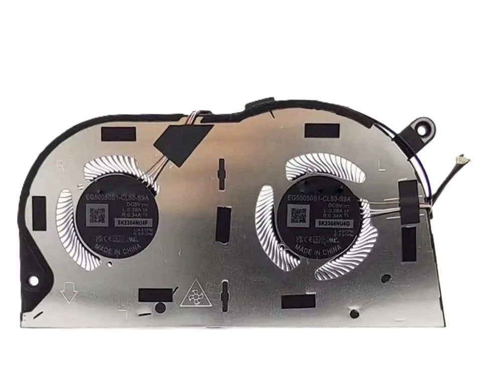 New Laptop Dual CPU Cooling Fan for Dell Latitude 16 7640 7650 P126F 72J22 V2 072J22 EG50050S1-CL60-S9A DC5V with Plastic Fan Blades