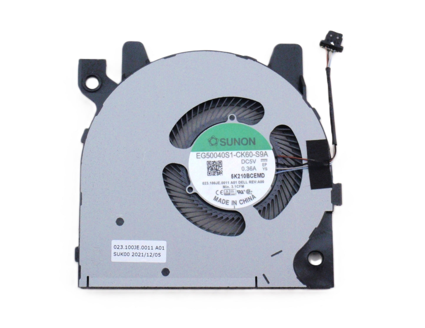 New Laptop CPU Cooling Fan for Dell Inspiron 7300 7306 2-in-1 P125G EG50040S1-CK60-S9A 023.100JE.0011 99N5C 099N5C DC5V
