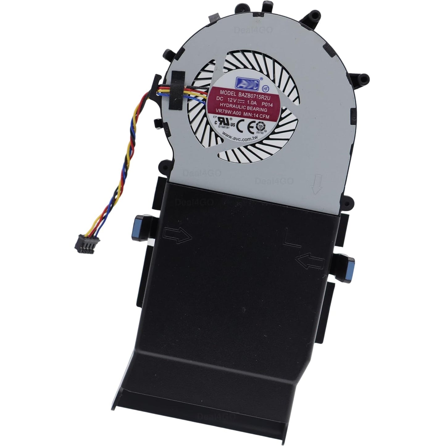 Dell Computer CPU Cooling Fan for Optiplex 3040 7040 / Optiplex 7050 7060 7070 MFF Micro Desktop PC 65W 9CTFR 09CTFR VR79W 0VR79W BUC1612VD-00 BAZB0715R2U-P014 PVB070E12H-P01 New 12VDC