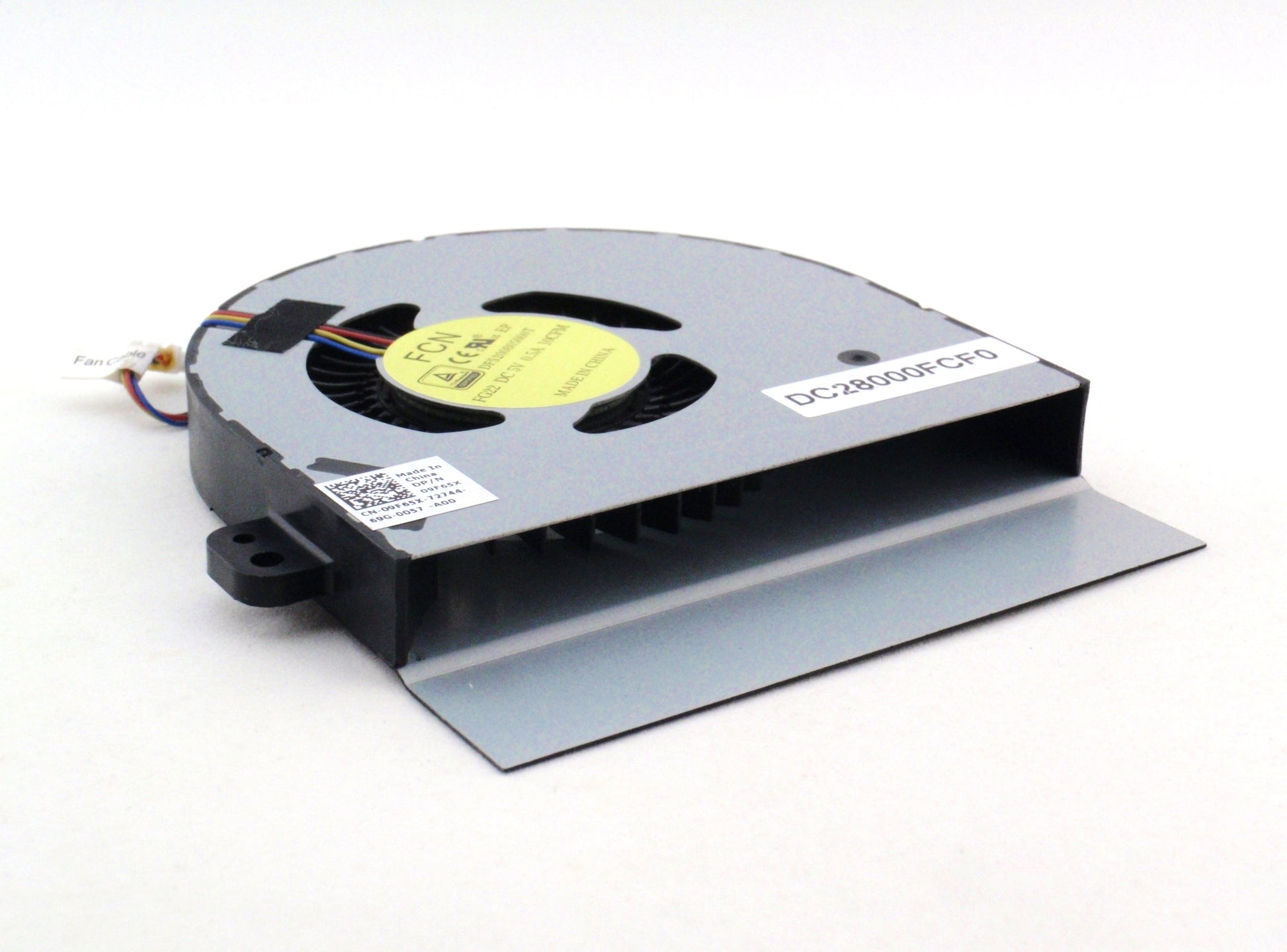 New Laptop CPU Cooling Fan for Dell Alienware M15X R1 R2 2015 M15XR1 M15XR2 AWM15XR1 AWM15XR2 9F65X 09F65X DC28000FCF0 DFS200805000T FG22 Left Side CPU Processor Cooling Fan