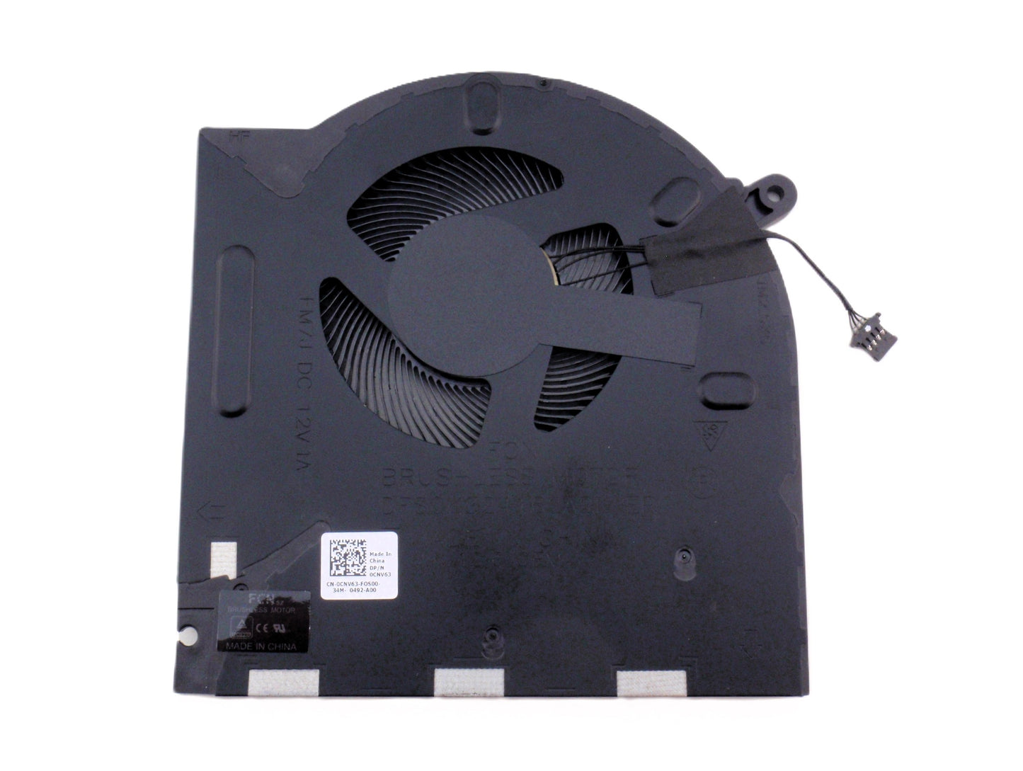 New Laptop CPU Cooling Fan for Dell Alienware M17 R3 R4 P45E M17R3 M17R4 CNV63 0CNV63 5R2VC 05R2VC DC28000RNSL DC28000RMS0 EG50061S1-C060-S9A DFS240012BK0T FM7J Right Side CPU Processor Cooling Fan DC12V (Not 5V)
