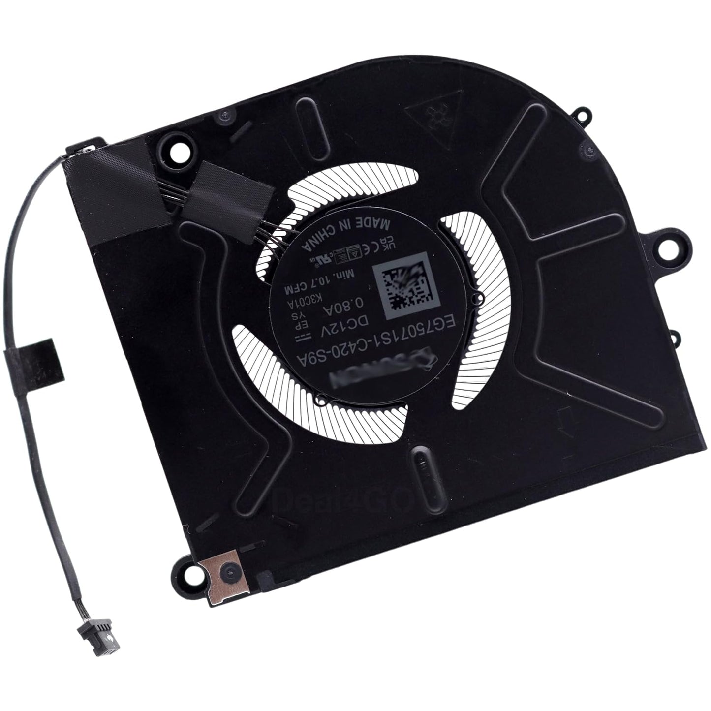 Dell Laptop CPU Processor Cooling Fan for Alienware M16 R2 M16R2 AWM16R2 EG75071S1-C420-S9A 2GN4X 02GN4X New DC12V