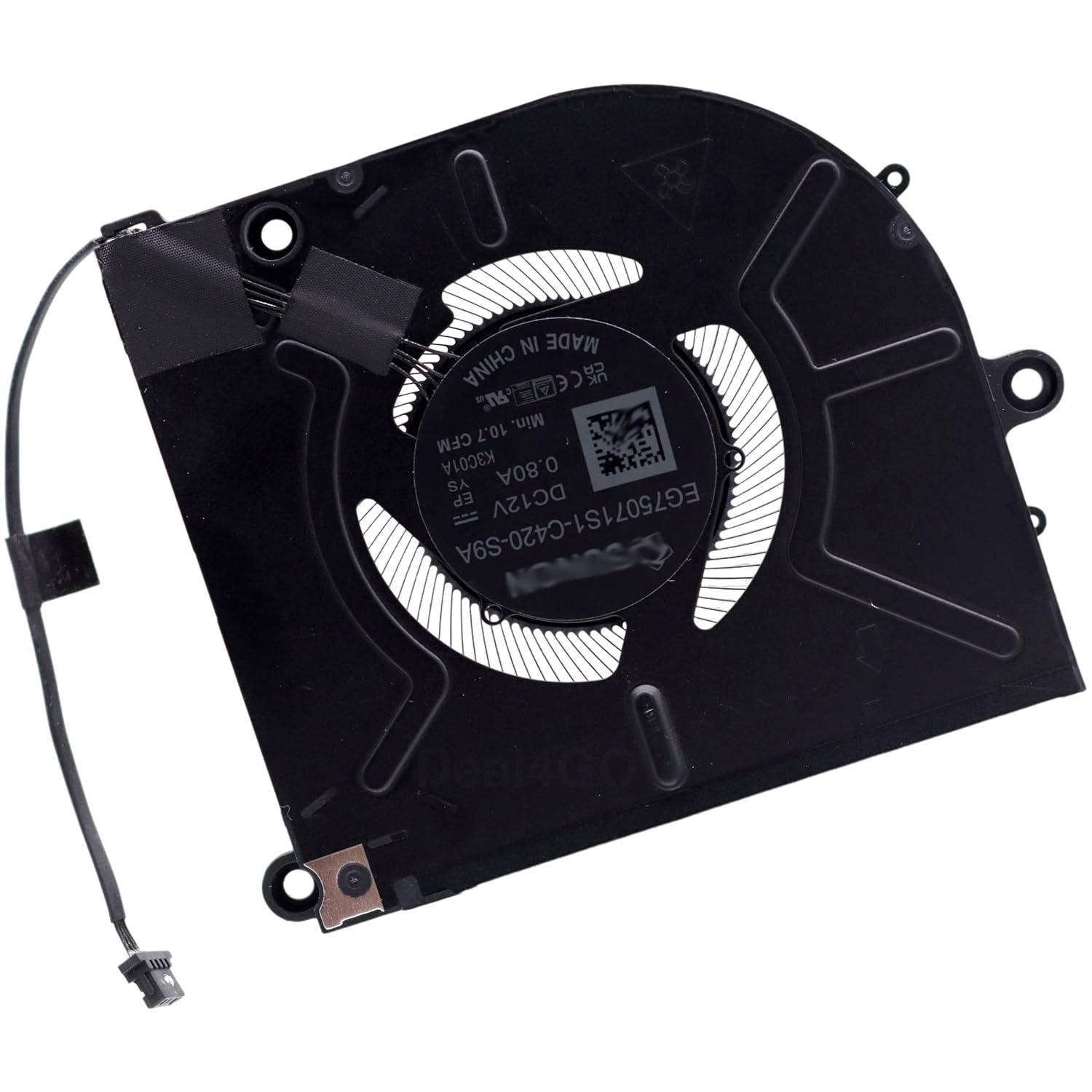 Dell Laptop CPU Processor Cooling Fan for Alienware M16 R2 M16R2 AWM16R2 EG75071S1-C420-S9A 2GN4X 02GN4X New DC12V