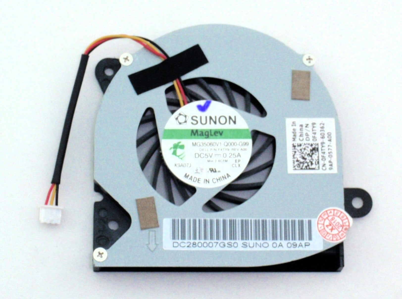 Dell New CPU Cooling Fan Inspiron 11z 1110 DC280007GS0 MG35060V1-Q000-G99 0F4TY9 F4TY9